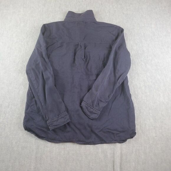 Harper Shirt Womens Large Blue Long Sleeve Flowy Relaxed Button Up Top - Picture 7 of 8